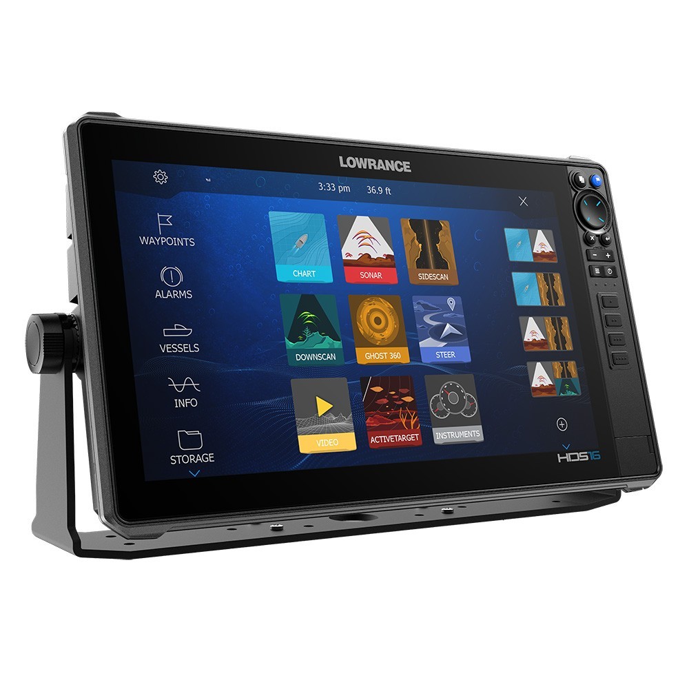Lowrance HDS 16 PRO GPS Chartplotter CMAP +Active Imaging Transducer 00015990001