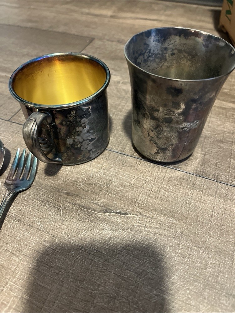 Silver Baby Cups