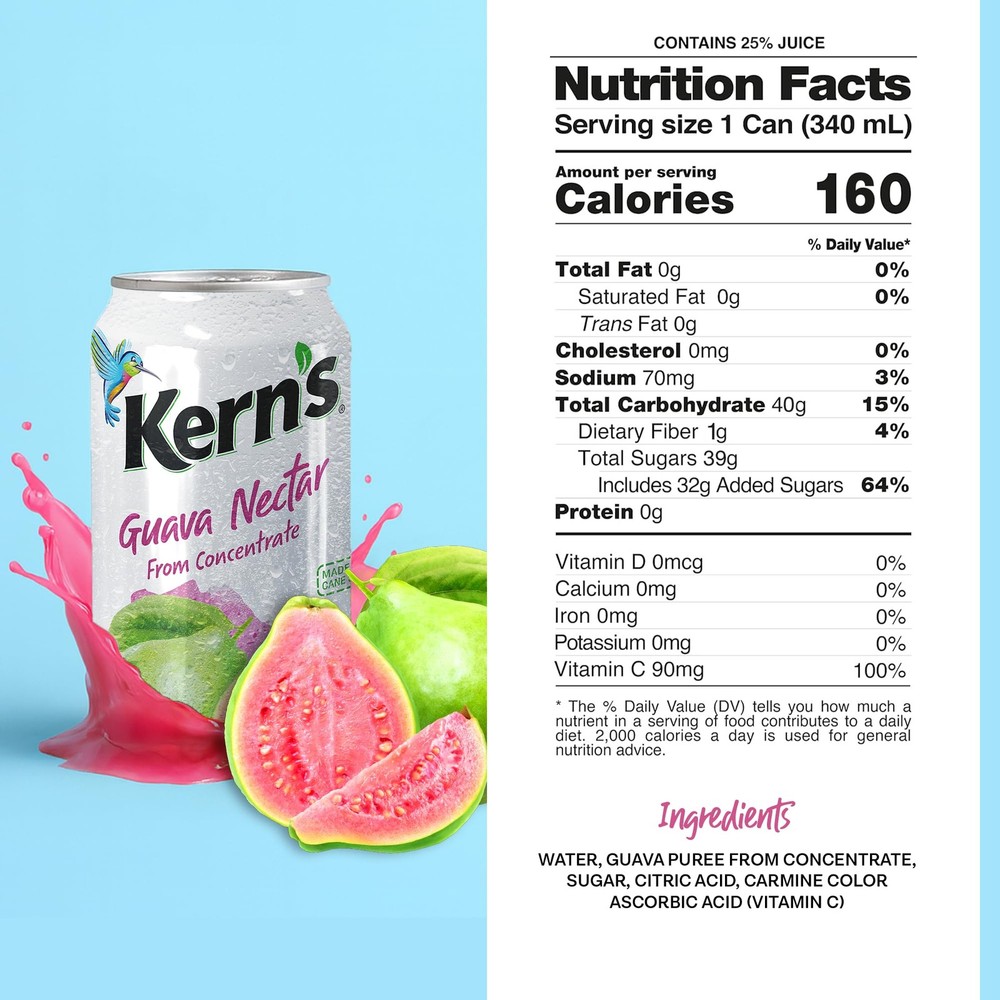 Guava Nectar 11.3 Fl oz (24-Pack)