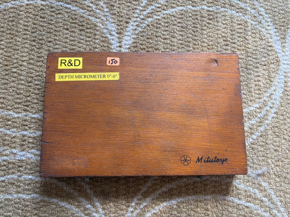 mitutoyo 0-6” depth micrometer