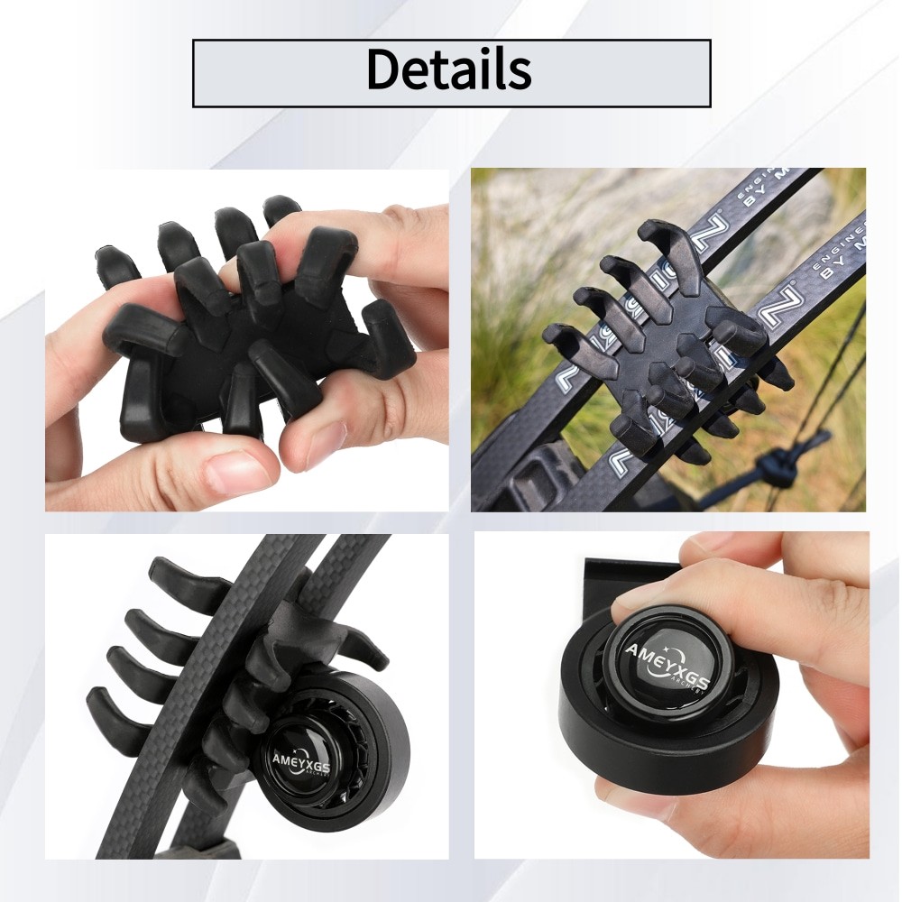 Archery Compound Bow Limbs Stabilizer Shock Absorber Easy Install Detachable