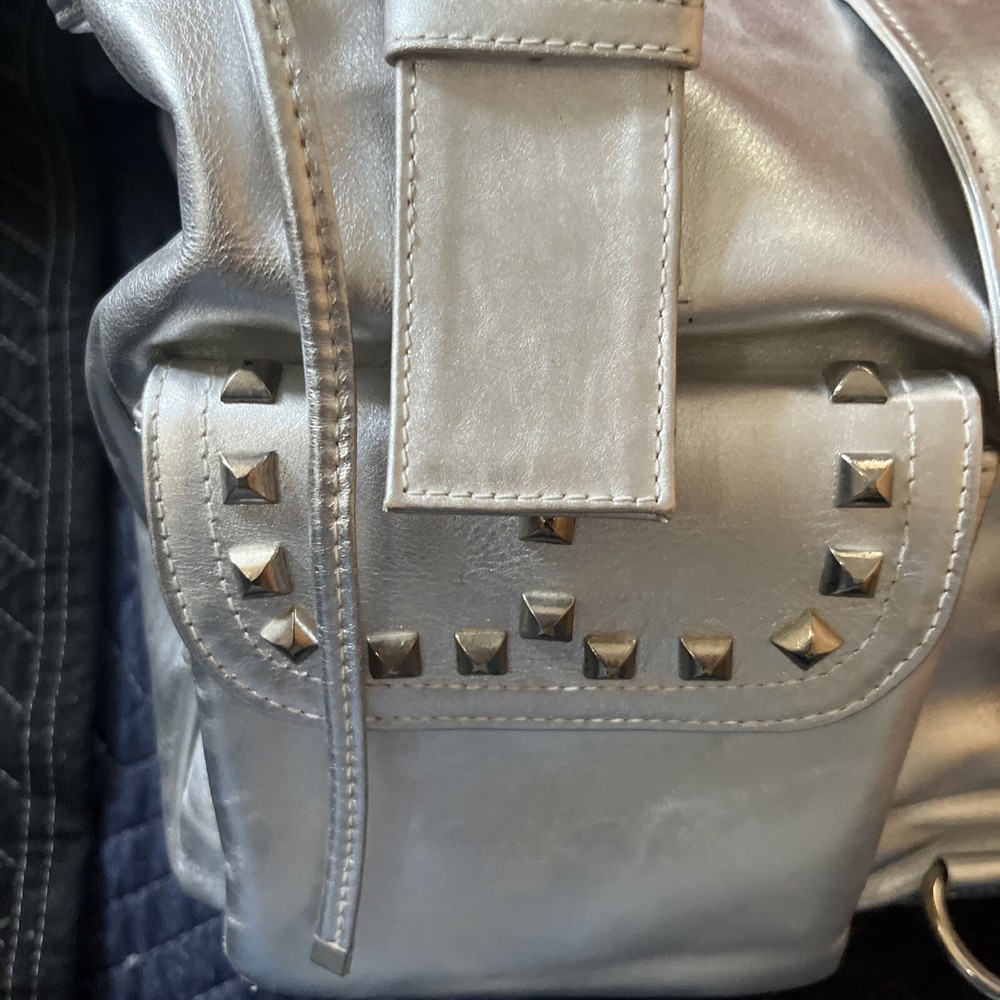 Dog Cat Designer Bag Carrier Silver Studs Small Custom Made
