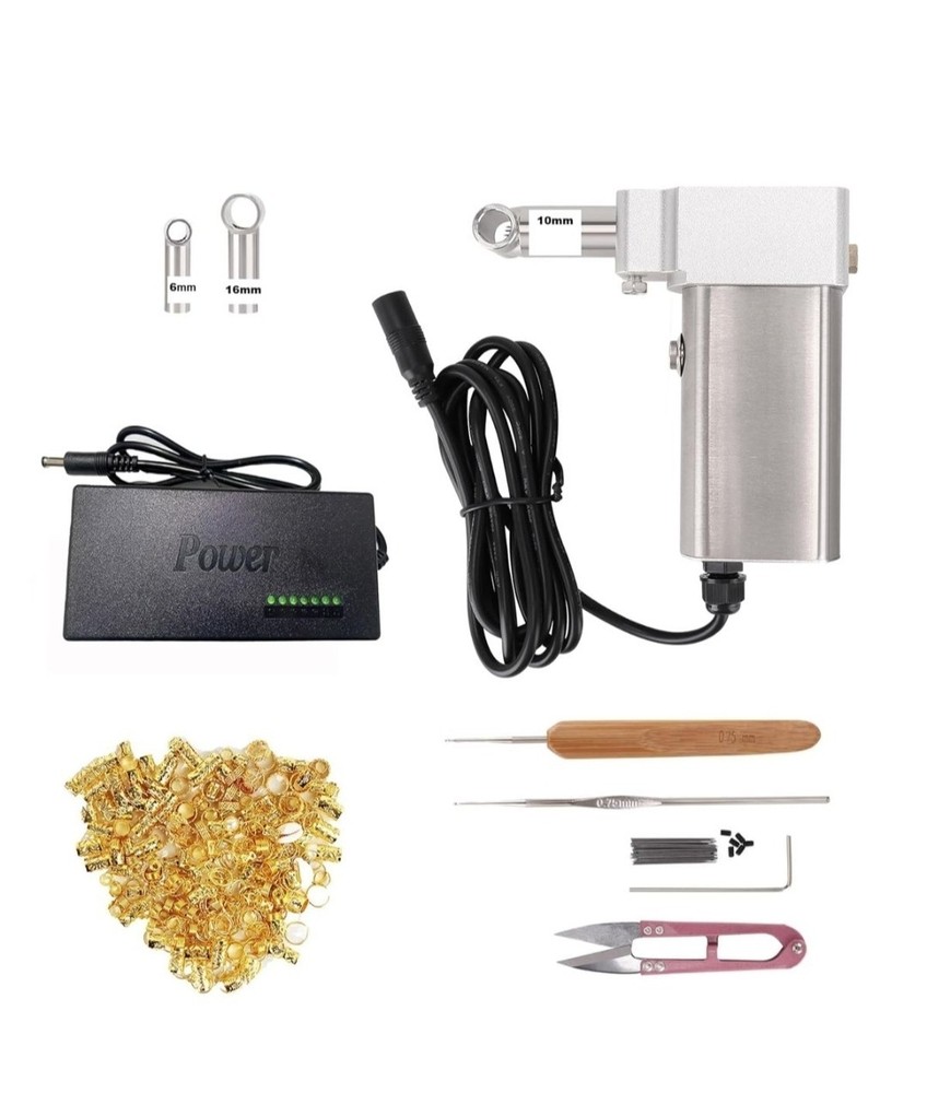 Automatic Dreadlock Machine with 6/10/16mm Heads Instant Loc Maker Open Box
