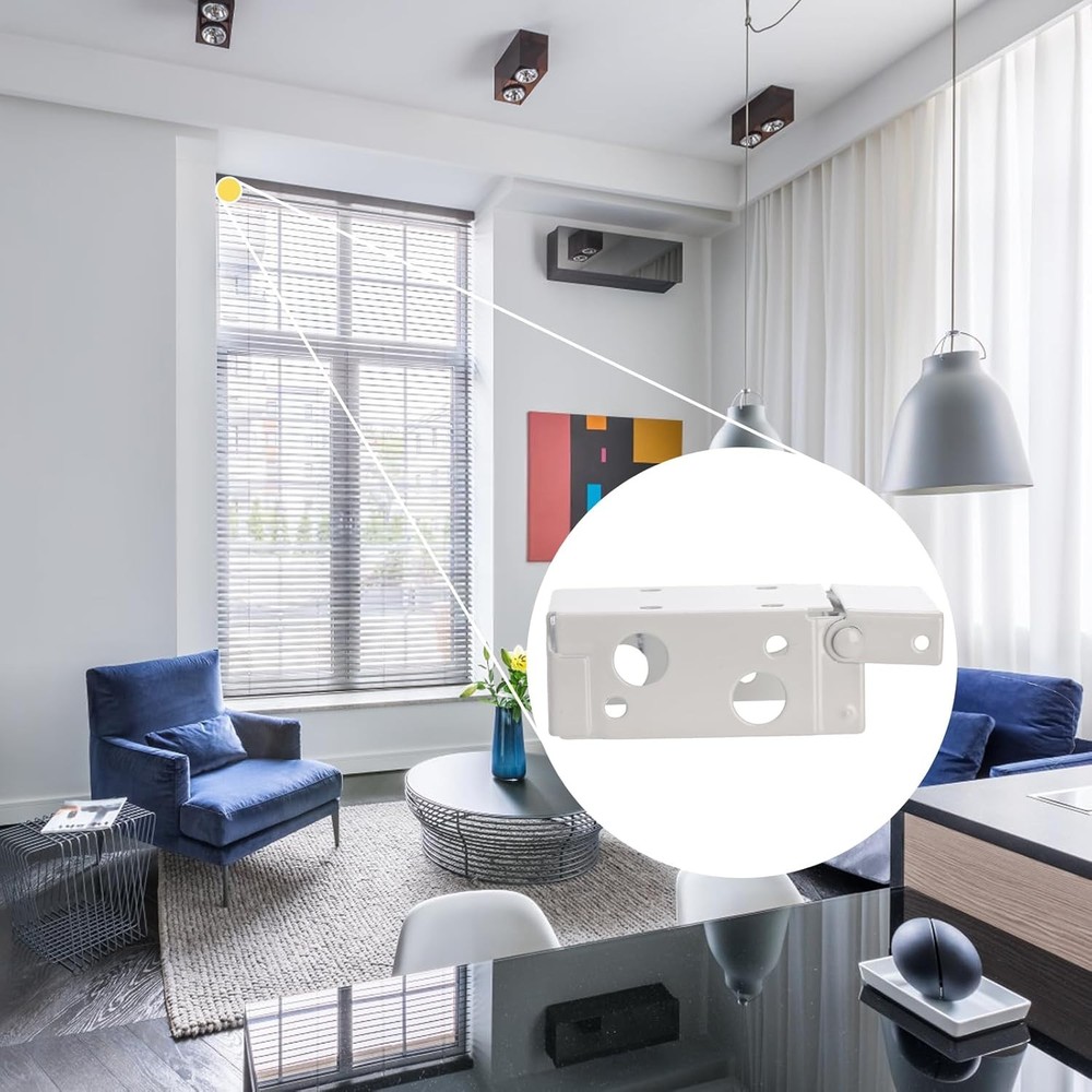 12 Pack 2.5 Inch Blind Brackets, Low Profile Box Mounting Bracket for Window ...