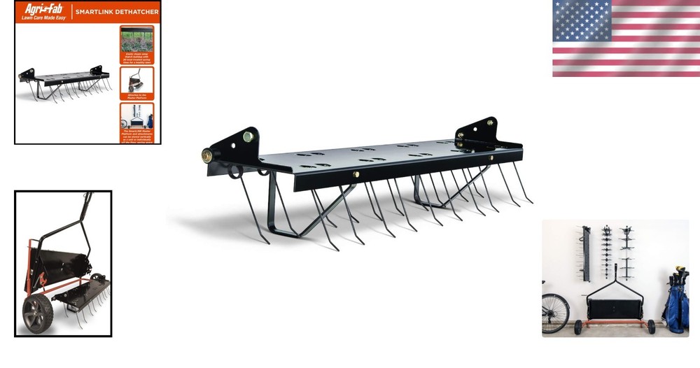 Space-Saving 40-Inch SmartLink Lawn Dethatcher - Lightweight & Effective