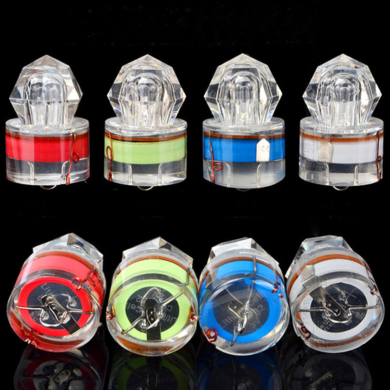LED Flash Underwater Fishing Light Deep Drop Squid Strobe Bait luring Lamps