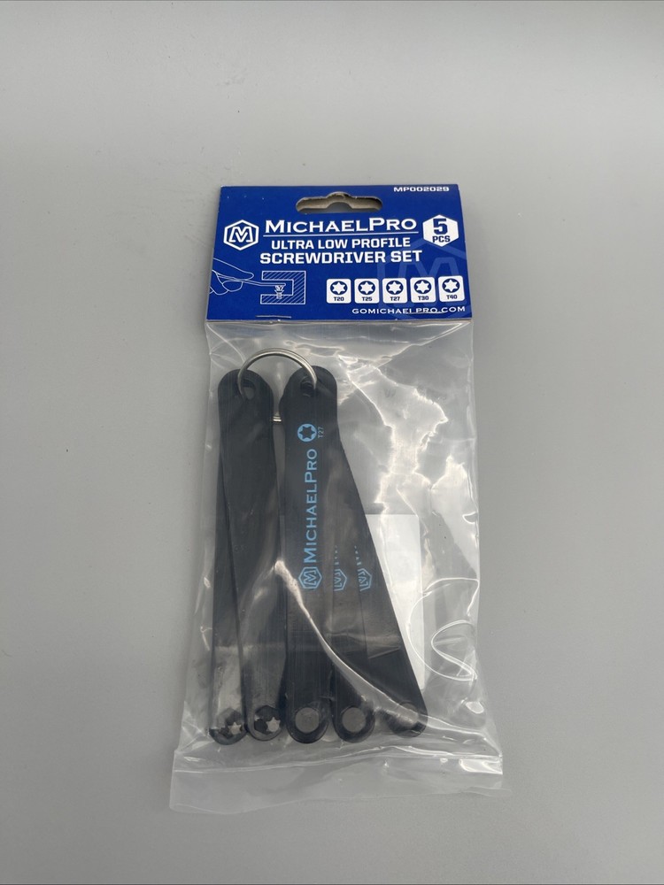 Michaelpro 5-Piece Ultra Low Profile Offset Screwdriver Set Slim Profile Angled