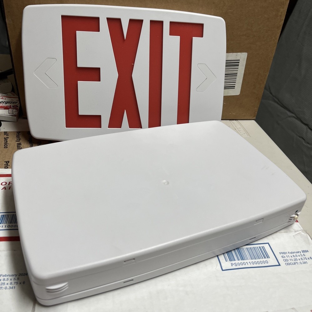 New Lithonia Lighting LED Emergency Exit Light Sign 120/227
