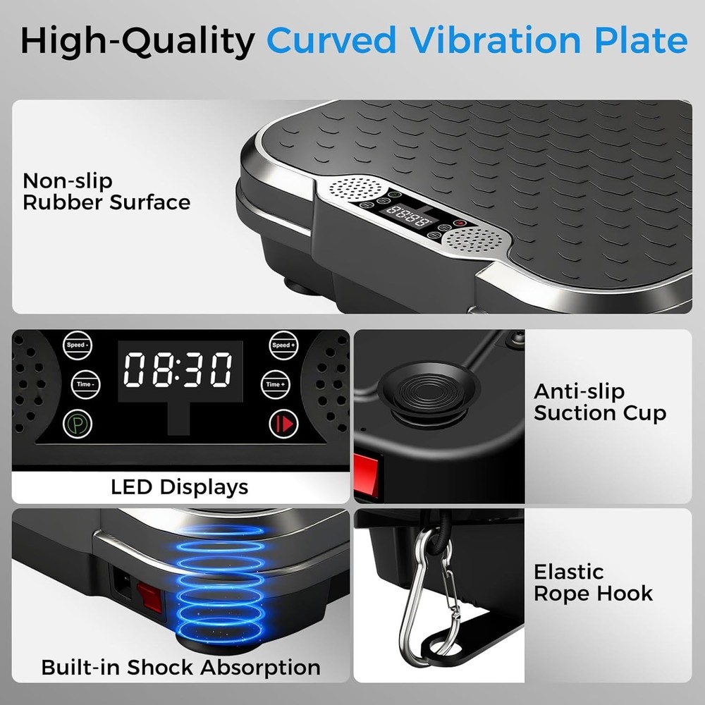 Aorapulse Vibration Plate Exercise Machine, Vibration Plate for Lymphatic Draina