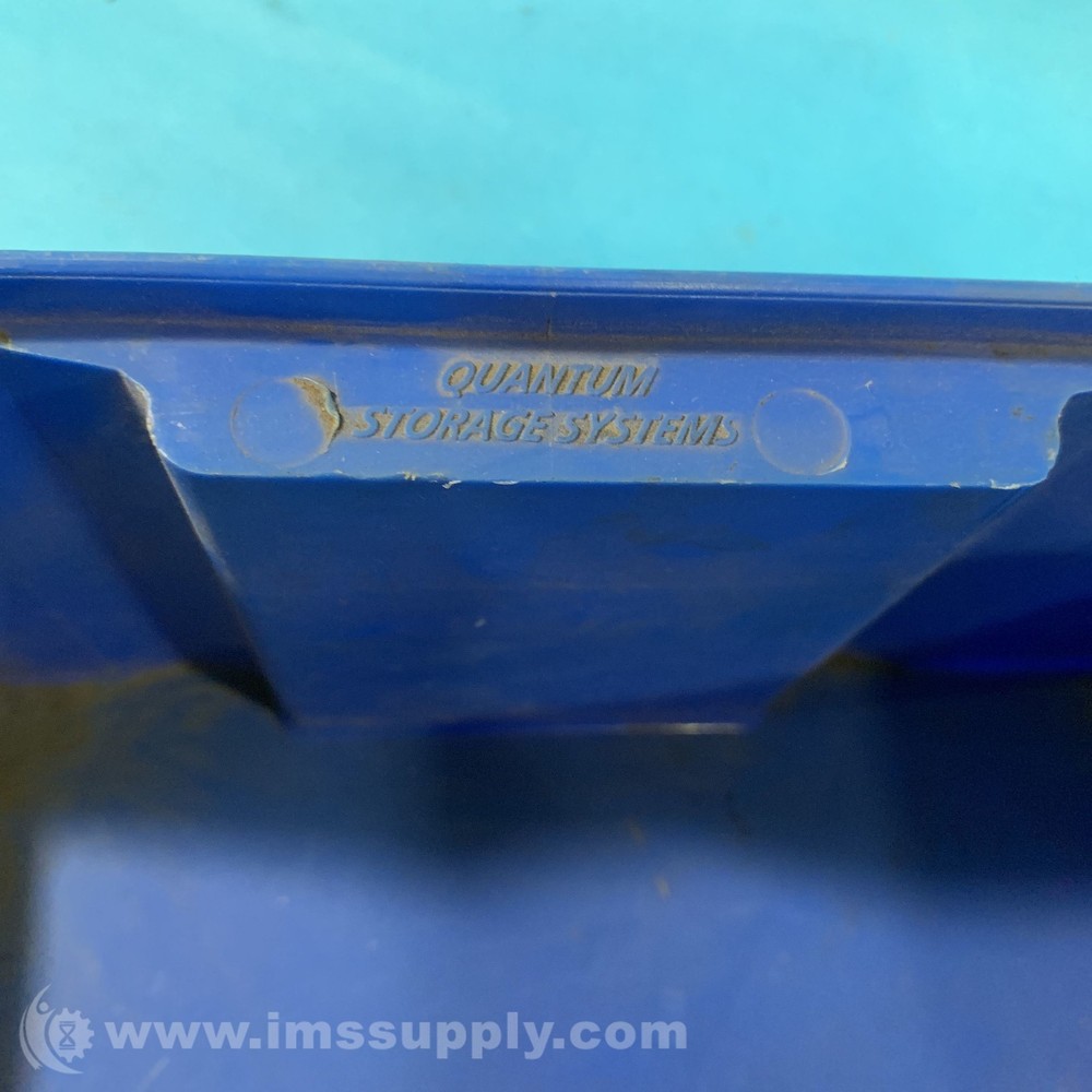 Quantum Storage Systems Ultra 235 Color Blue Stacking Bin USIP