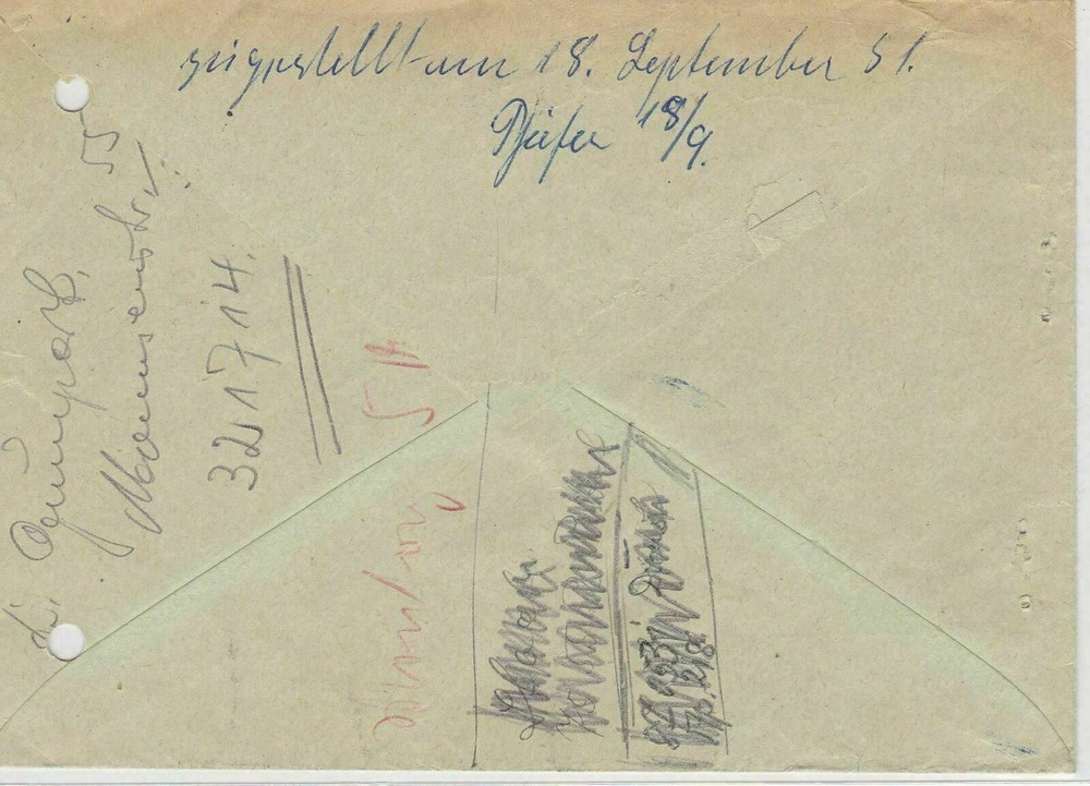 German Postal History Stamps Cover Ref: R4597
