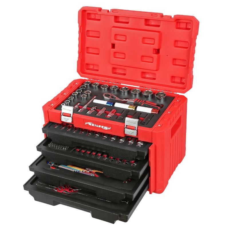 245pcs Socket And Wrench Set With 4 Drawer Tool Box CT6000