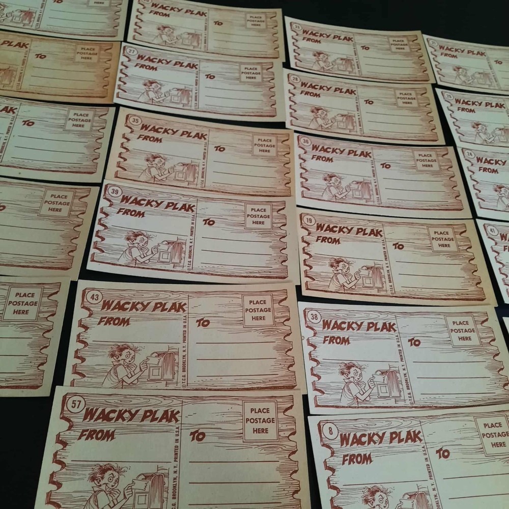 1959 "Wacky Plaks" Cards