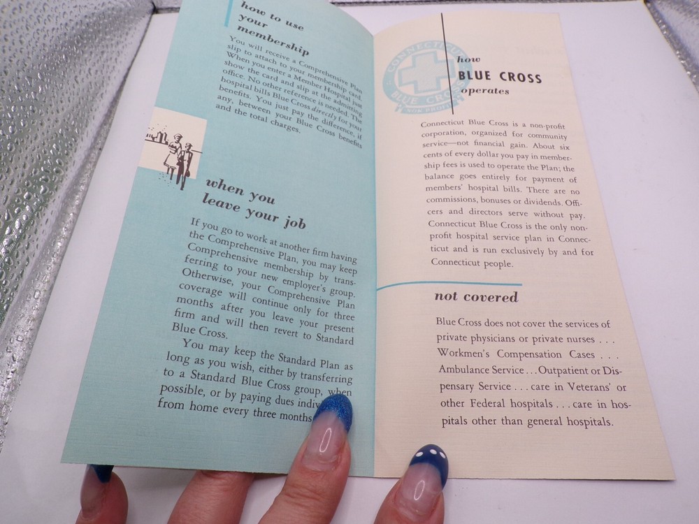 VTG April 1954 Comprehensive Blue Cross Flyer