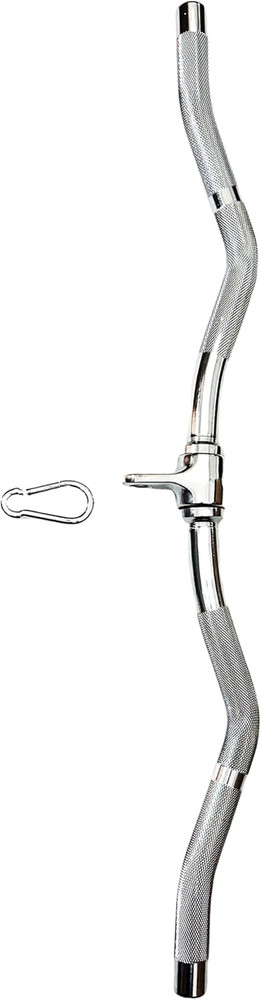 Lat Cable Machine Attachment Curl Pulldown Barbell Revolving Bar, Multi-Exercise