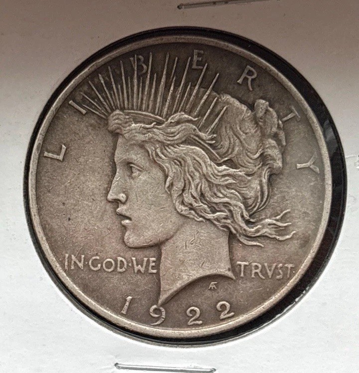 1922 Silver Peace Dollar Coin 90% Silver