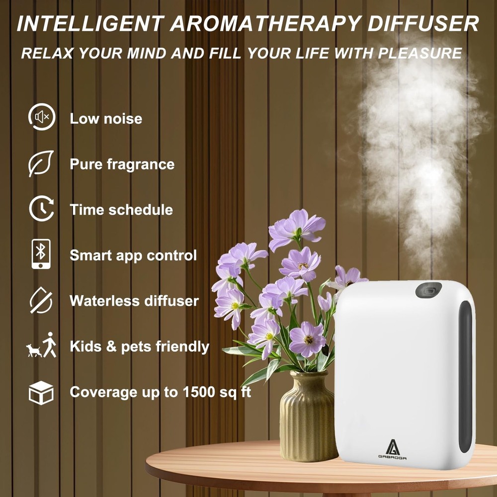 Smart Scent Air Machine for Home, 1500 Sq.Ft Coverage Hotel Collection Diffus...