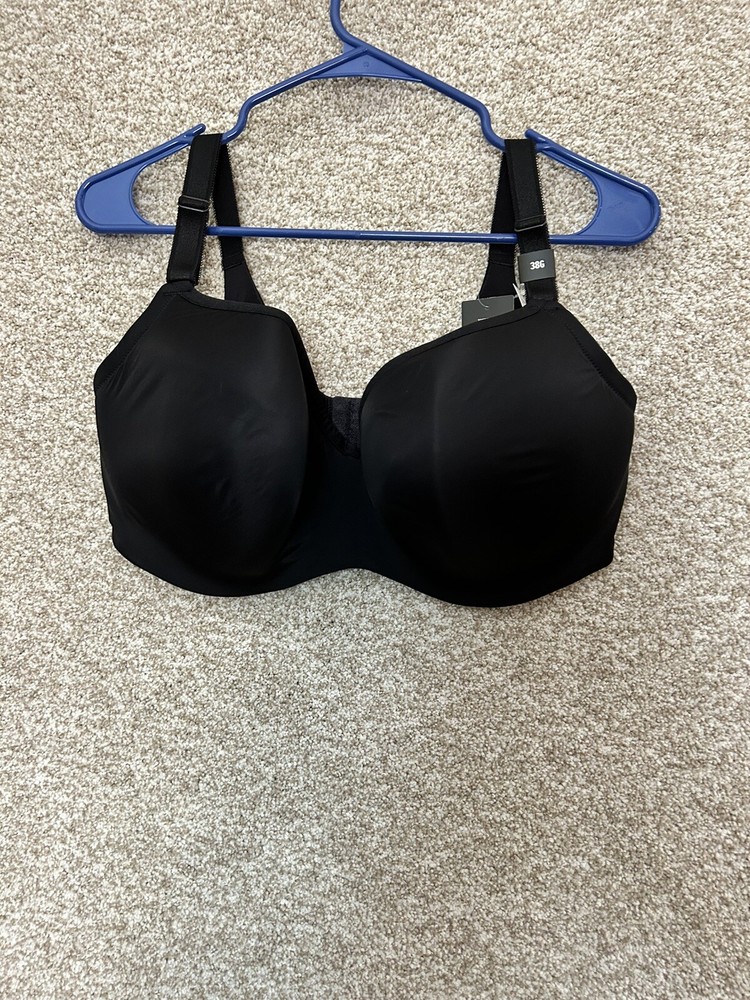 Torrid Curve Lightly Lined Full Coverage Balconette Black Bra Size 38G