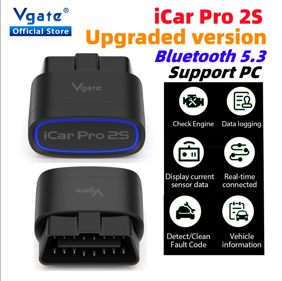 Vgate iCar Pro 2S ELM327 Bluetooth 4.0 for Android/IOS/PC OBD2 Diagnostic Tool
