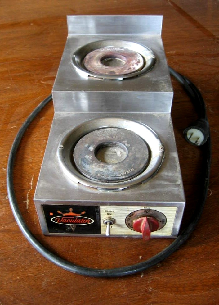 Vaculator Double Coffee Pot Burner w/variable temp for one burner