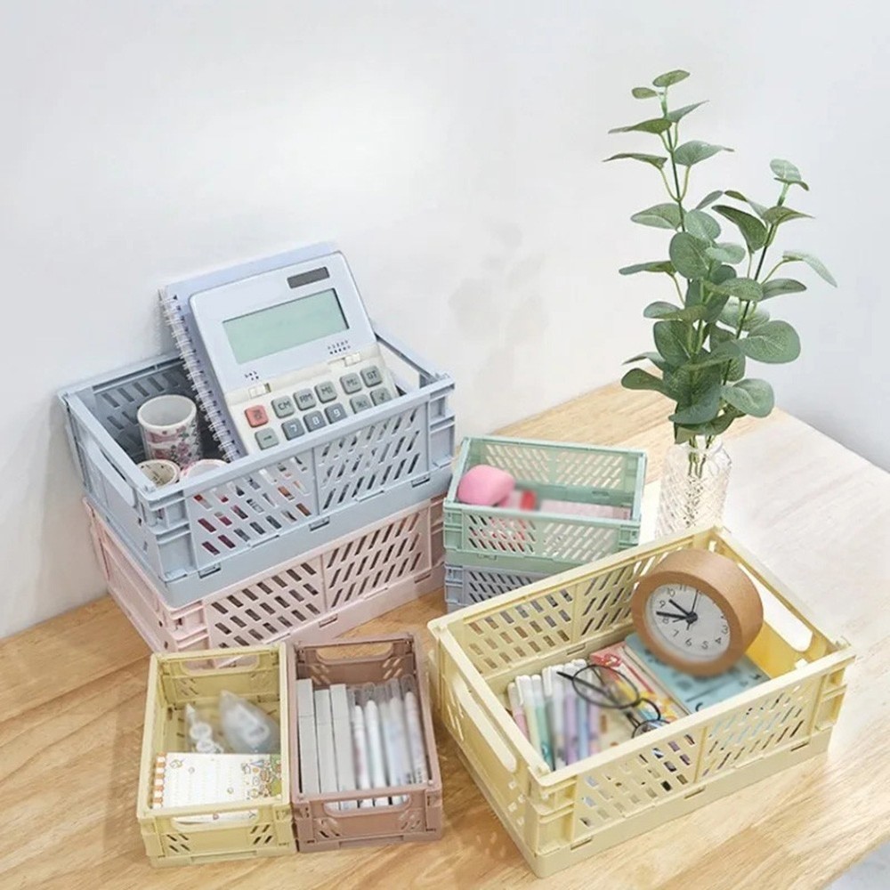 Clutter-free Folding Storage Basket Creative Aesthetics Easy Maintenance