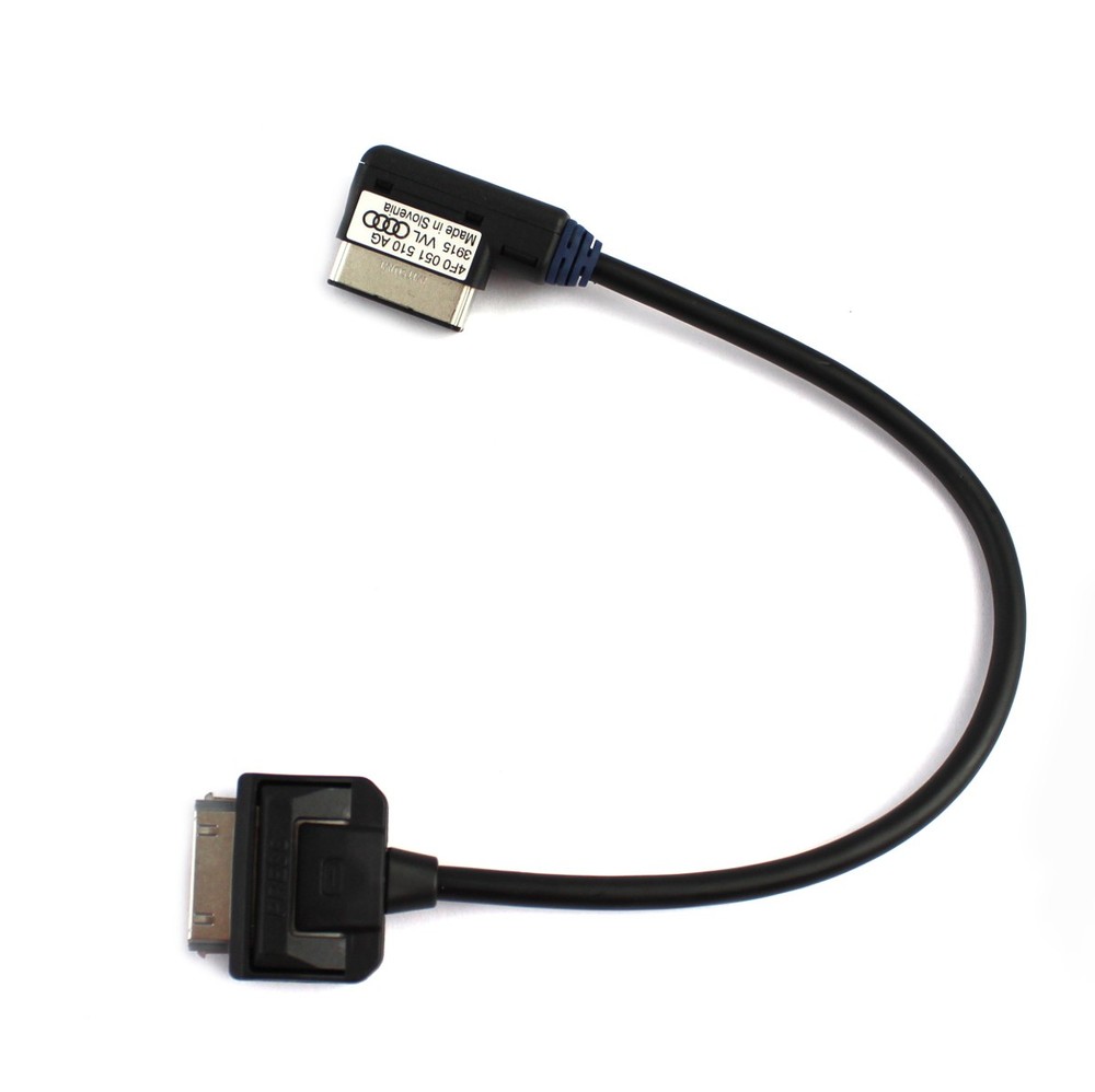 Adapter Cable Audi Music Interface Apple Device Dock Connector, Blue Grommet 4F0