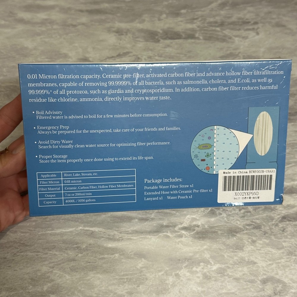Balit Portable Water Filter Straw Lifestraws