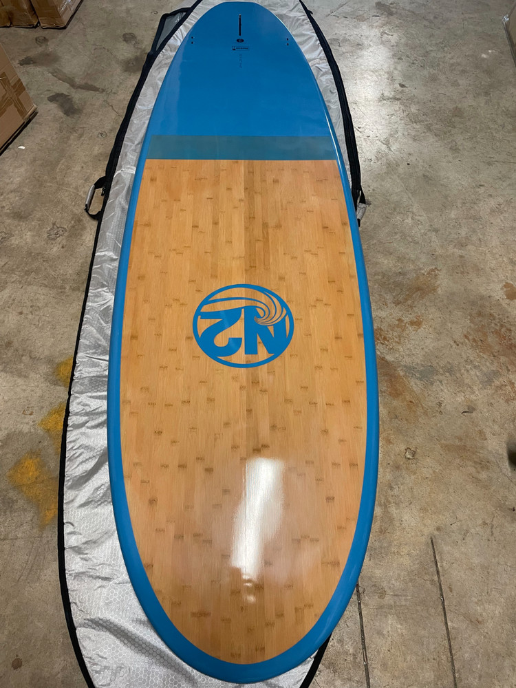 10' Bamboo Paddle Board Blue N2