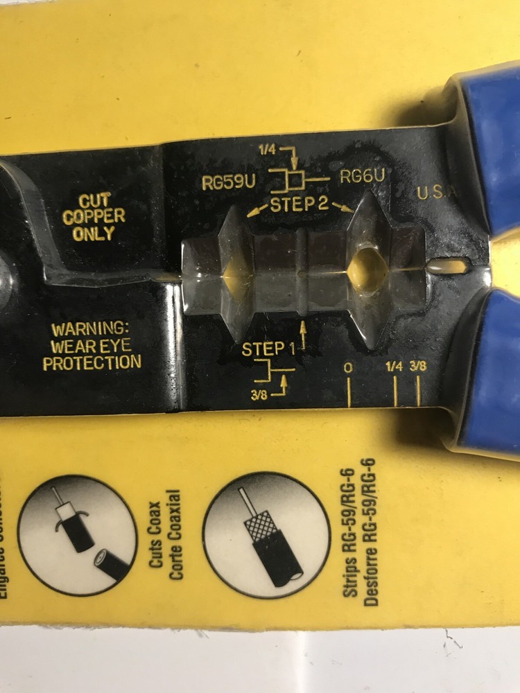 KLEIN TOOLS Coax Multi-Purpose Electrical Plier Tool 1008 Made in USA