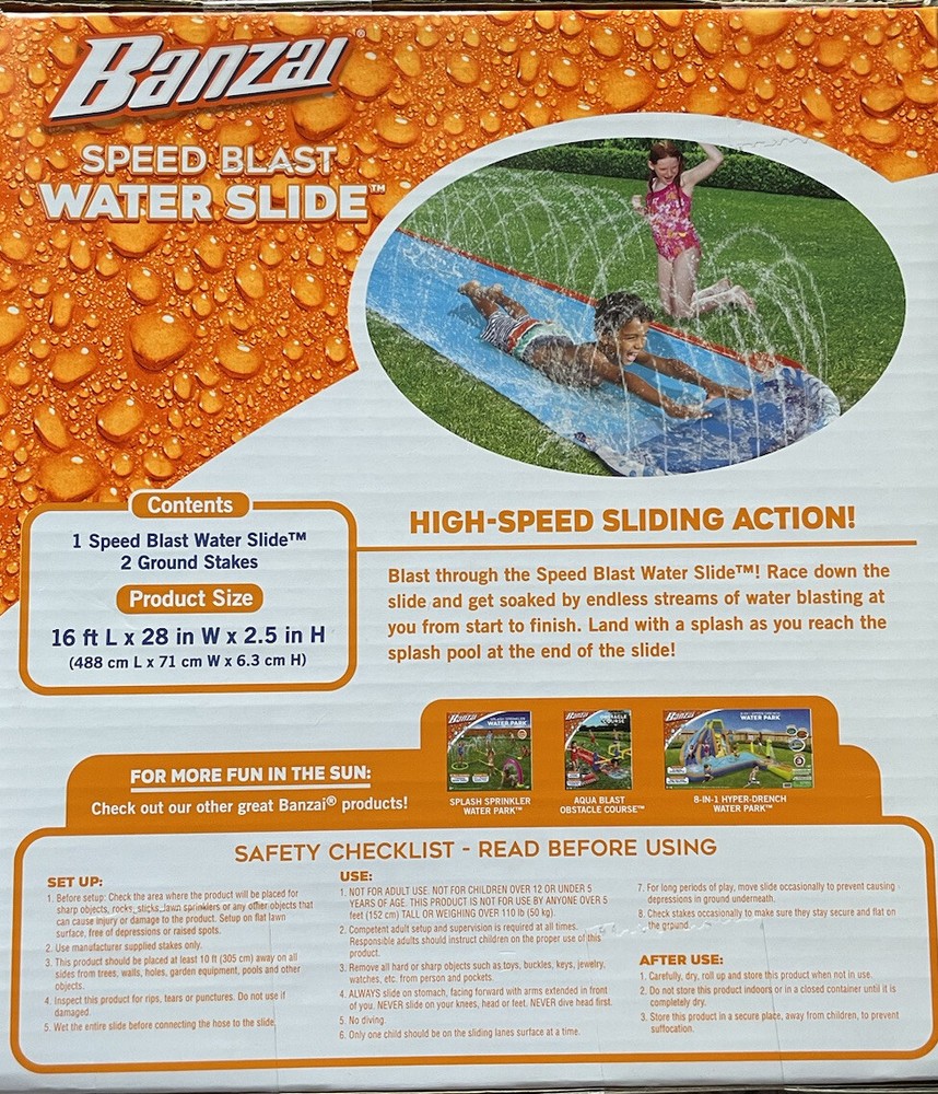 water slide
