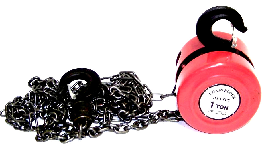 1 Ton Chain Puller Block Fall Chain Lift Hoist Hand Tools Chain with Hook