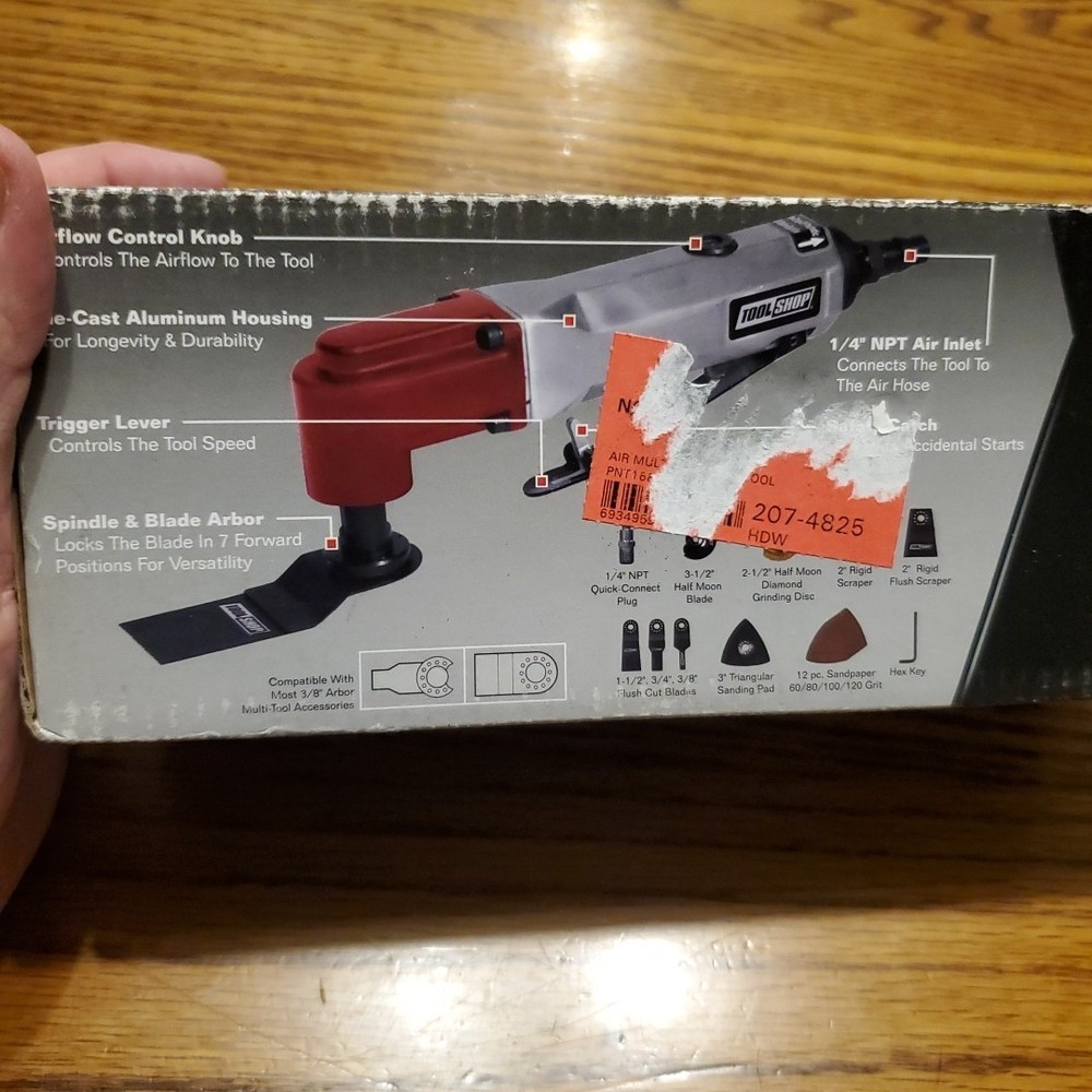 Pneumatic Multi-Function Tool & Accessories Variable Speed 207-4825 New In Box