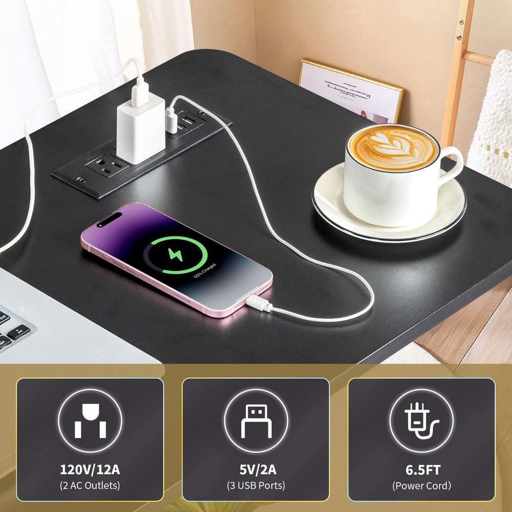 15MM Particle Board with Melamine Coating Adjustable Computer Desk