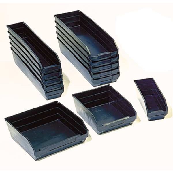 Quantum Storage Systems Qsb103br Shelf Storage Bin, Polypropylene/Polyethylene,