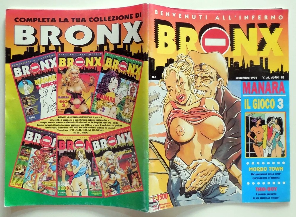 BRONX NUMBER 8 1994 MANARA COMIC MAGAZINE