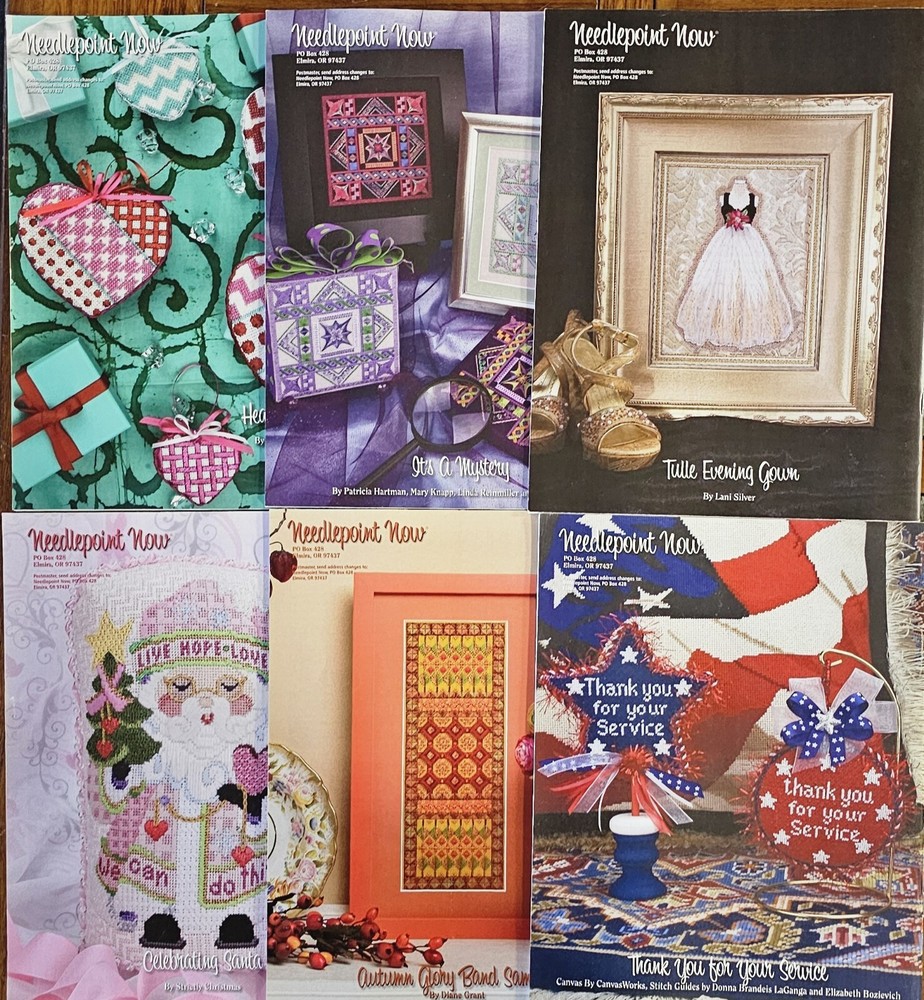 6 Needlepoint Now Magazine Issues Jan-Dec 2016