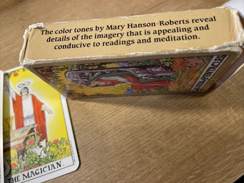 Universal Waite Tarot Cards Deck 1990 Complete Box Instructions Printed Belgium