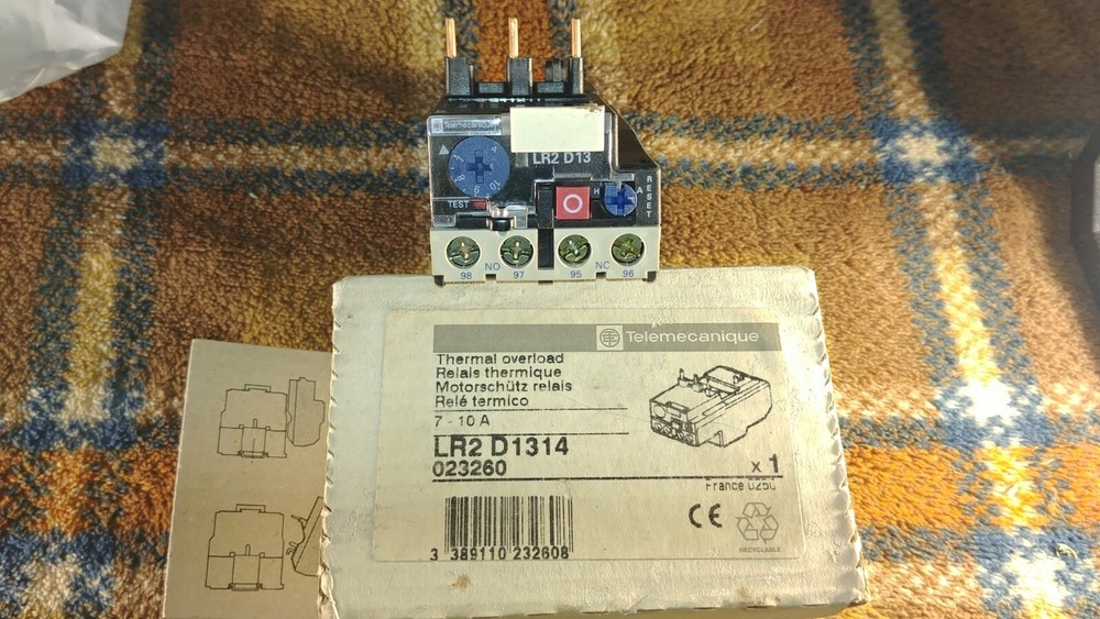 TELEMECANIQUE THERMAL OVERLOAD LR2 D1314