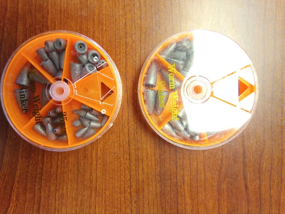 2 Pack Worm Weight Sinker 35 Pcs