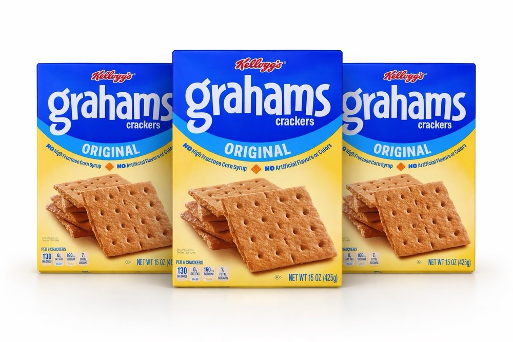 Kellogg's Graham Crackers Original Sheets, 15 oz (3 Boxes)