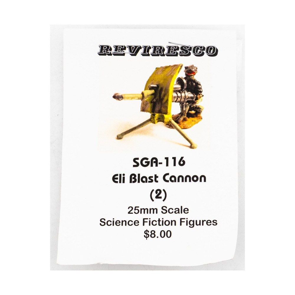 Reviresco Sci-Fi Mini 25mm Eli Blast Cannon (2) Pack New