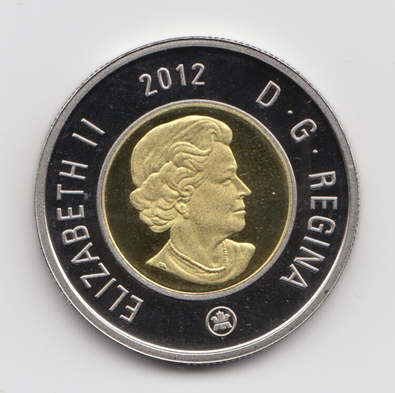 2012 Canada Proof $2 Toonie Coin