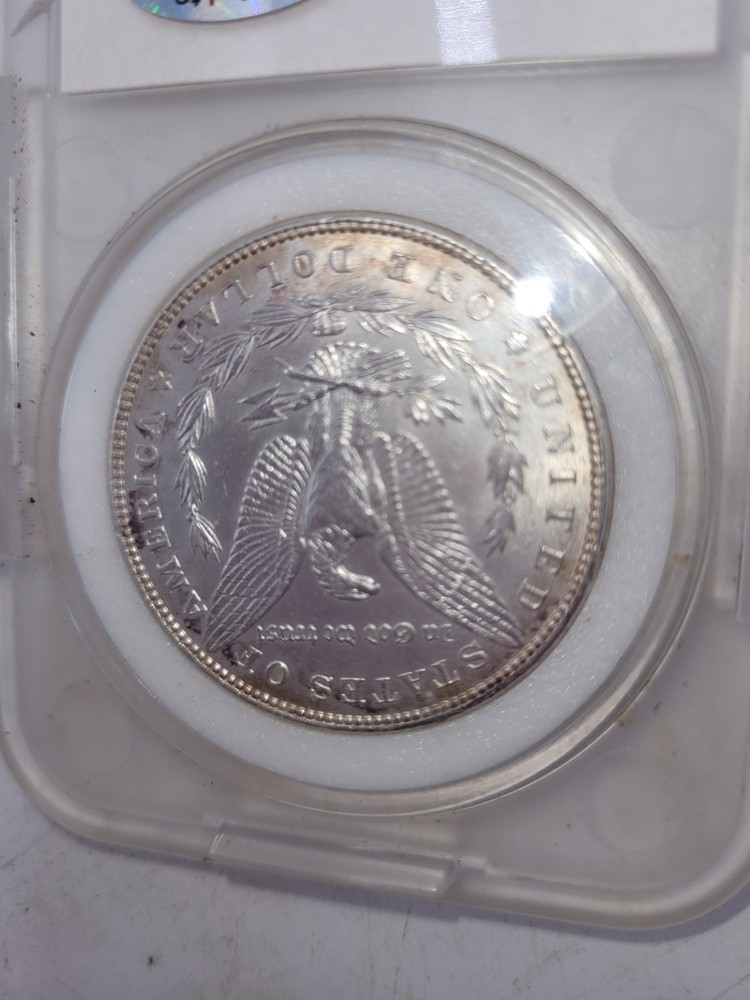 1886 Morgan Silver Dollar – Mint State – 90% Silver – Encapsulated