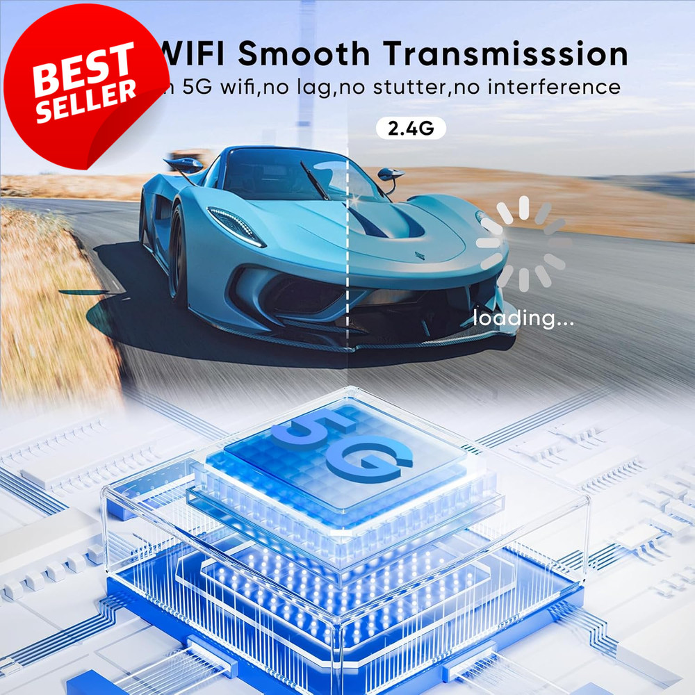 Wireless HDMI Transmitter Receiver 328Ft Extender 4K Decode 1080P Plug Play - US