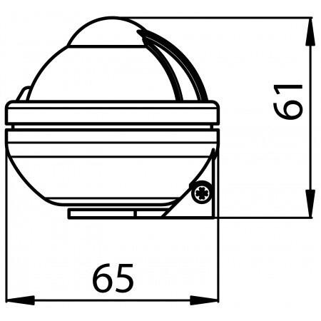 COMET BC2 compass in black