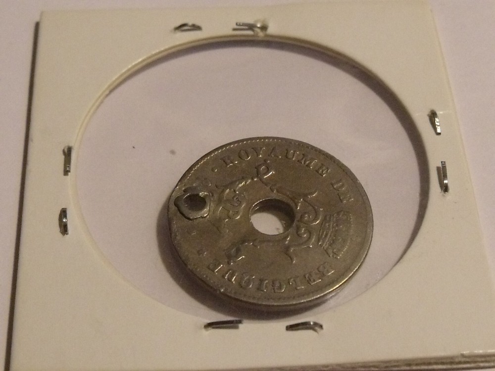10 Centimes 43456410 hole drilled it out no date