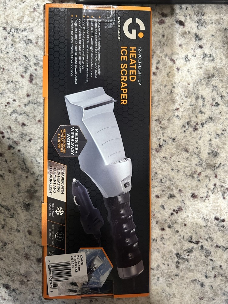 SmartGear New Heated Ice Scraper 12-Volt/Light Up.