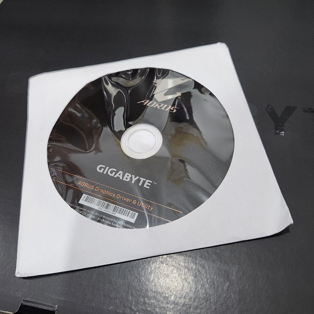 Gigabyte AORUS Graphics Driver & Utility Disc Installation