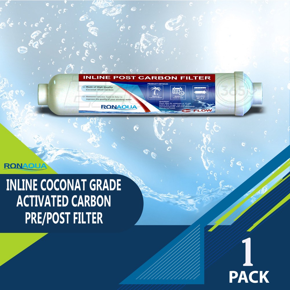Inline Coconut Grade Activated Carbon Pre/Post Filter