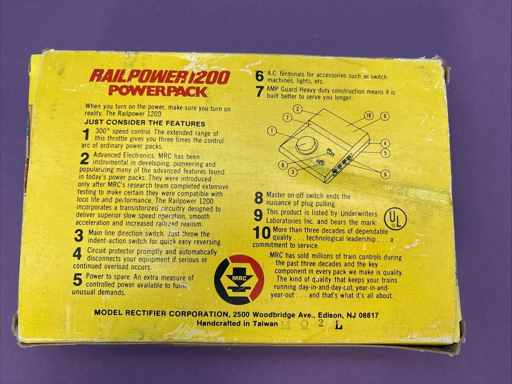 Rail Power 1200 Power Pack Model Train Controller